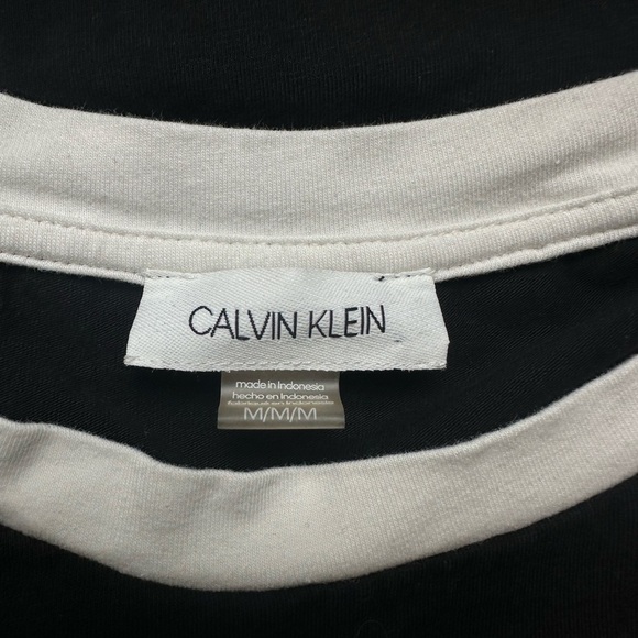 Calvin Klein Black and White Tee - Picture 3 of 3